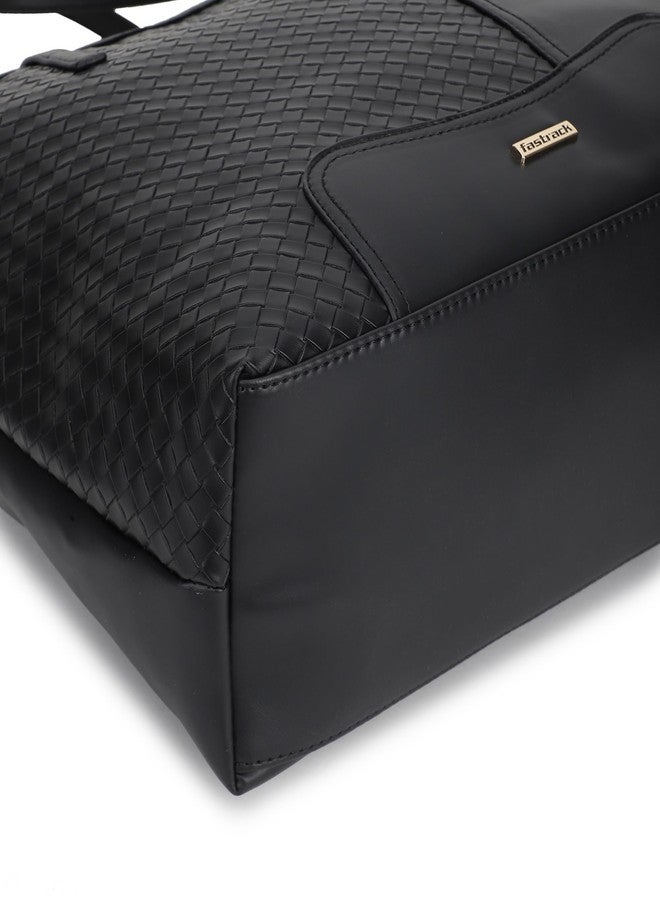 Fastrack faux Leather Tote for Womens, Ladies and Girls | Luxurious Pebbled Finish | Trendy and Stylish Tote Bag - Image 5